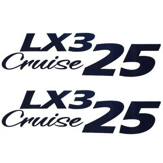 G3 Boat Decal 73404557 | LX3 25 Cruise Dark Navy Blue 9 3/8 Inch (Pair)