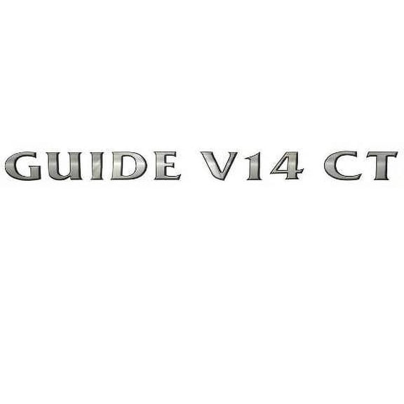 G3 Boat Decal 73405107 | Guide V14 CT 18 3/8 x 1 7/8 Inch Silver Black