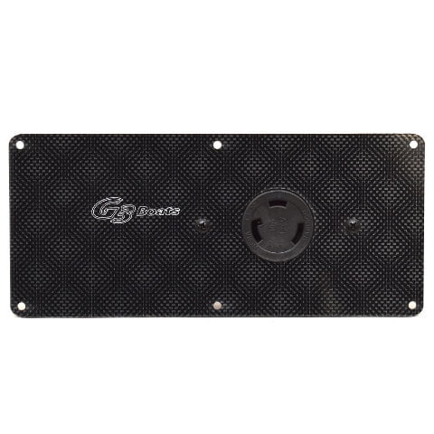 G3 Boat Trolling Motor Plug Panel 73422916 | Faux Carbon Fiber 30A 125V