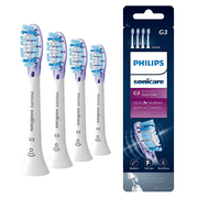 G3 Electric toothbrush head Compatible with Philips Sonicare ProtectiveClean Premium Gum Care Replacement Toothbrush Heads, HX9054/65, White 4-pk