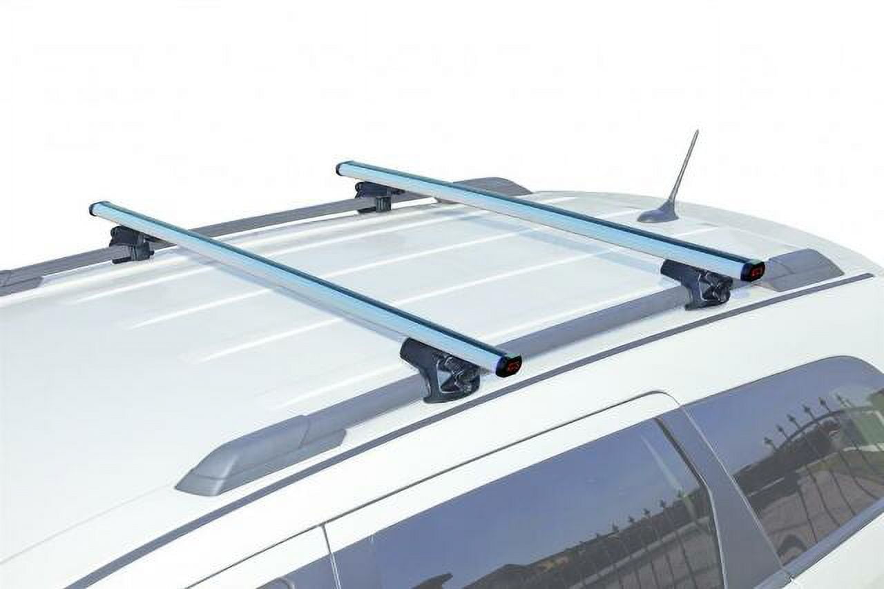 G3 S.p.A. 60.045 57.09 Inch Silver Roof Rack Cross Bar Set Of 2