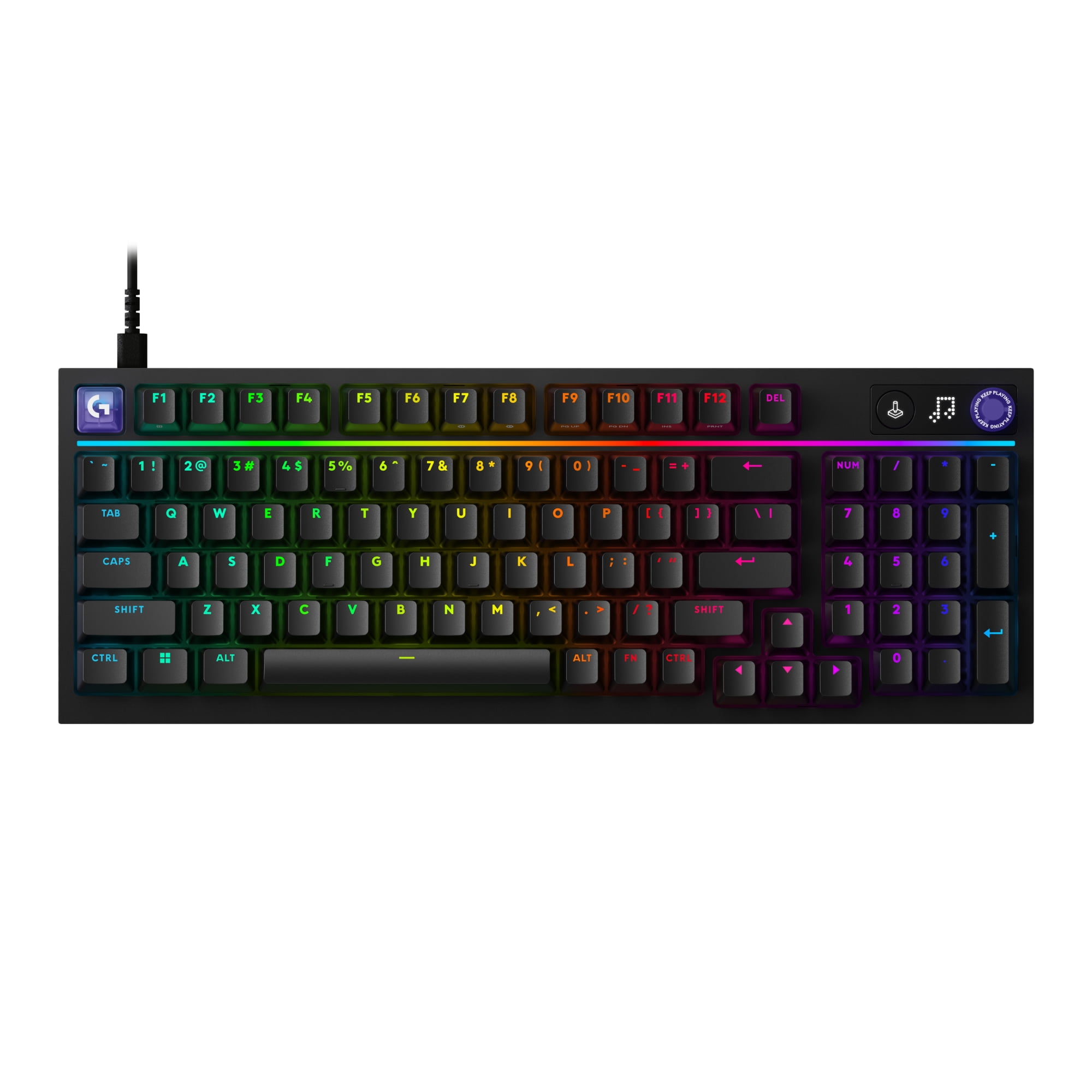 Logitech G316 X 98 Gaming Keyboard, 8 kHz Report Rate, Hot-Swappable Tactile Switches, Gasket Structure, USB-C, RGB Lightsync, for PC, Black