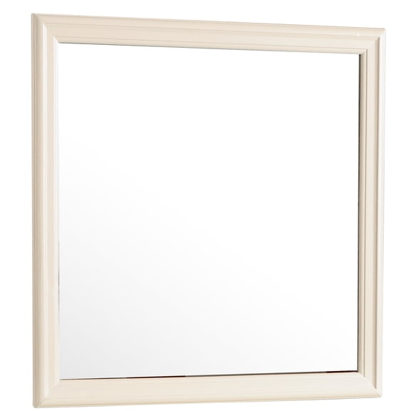 G3175-m Beige Oval Mirror - Particle Board Construction, 38.66in X 1.01in 38.66in, 23lb Leaning Living Room Board, 38in 1in 38in,