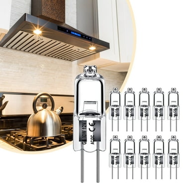 G4 Halogen 10W Bulbs, 10 Pack 12V 10W with 2800k Soft White, Bi-Pin Base Dimmable for Cabinet Light