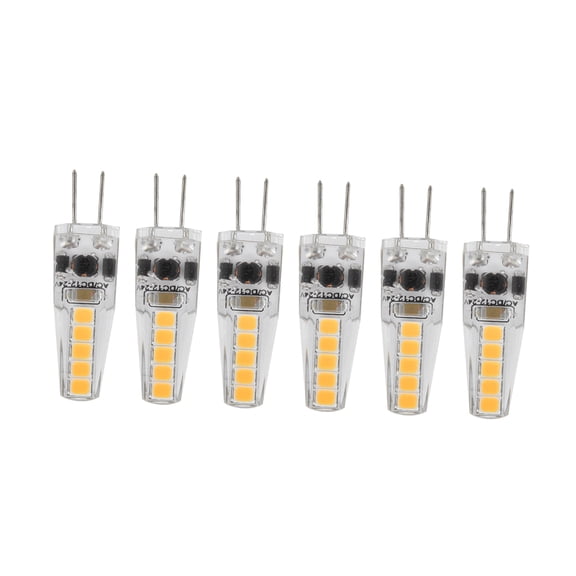 G4 LED Bulbs, Dimmable 2W Bi,Pin, 2700K Warm White, 50,000 Hour Life, 10 Pack
