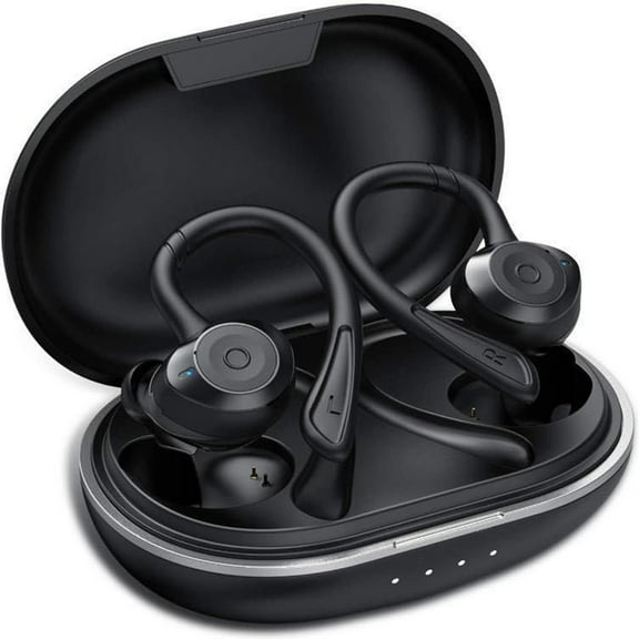 G4 True 5.0 Wireless Bluetooth Headphones,IPX7 Waterproof In-Ear Headphones with a Charging Case,Wireless Bluetooth Earbuds Earphones Black