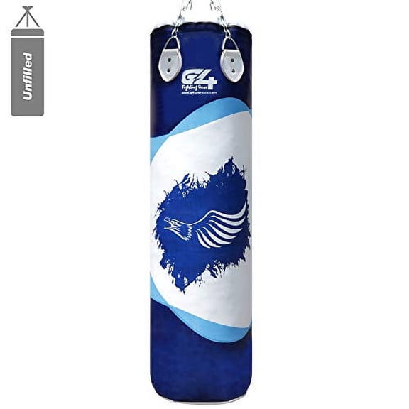G4 VISION Boxing Punch Bag Punching Bag Heavy Training Gloves Speedball Speed Kicking MMA Workout (3ft)…