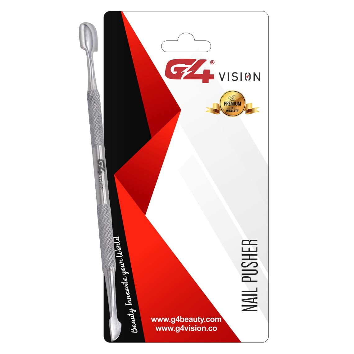 G4 Vision Cuticle Nail Pusher Peeler and Cutter Professional Stainless ...
