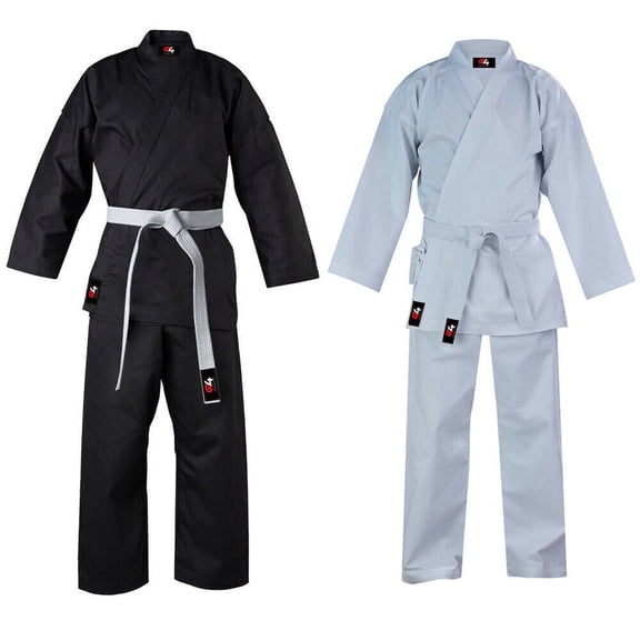 G4 Vision Elastic Waistband Karate Solid Print Cotton, Training Suits 3 Piece (Men's)