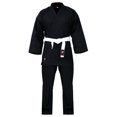thumbnail image 1 of G4 Vision Karate Suit GI Aikido Training Adult Student Karate Suits GI Aikido Club & Free Belt Black White, 1 of 8