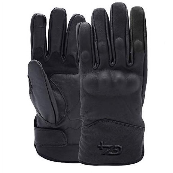 G4 Vision Leather Motorbike Gloves Riding Road Racing Cycling Motocross TPU Knuckle Shell Full Finger