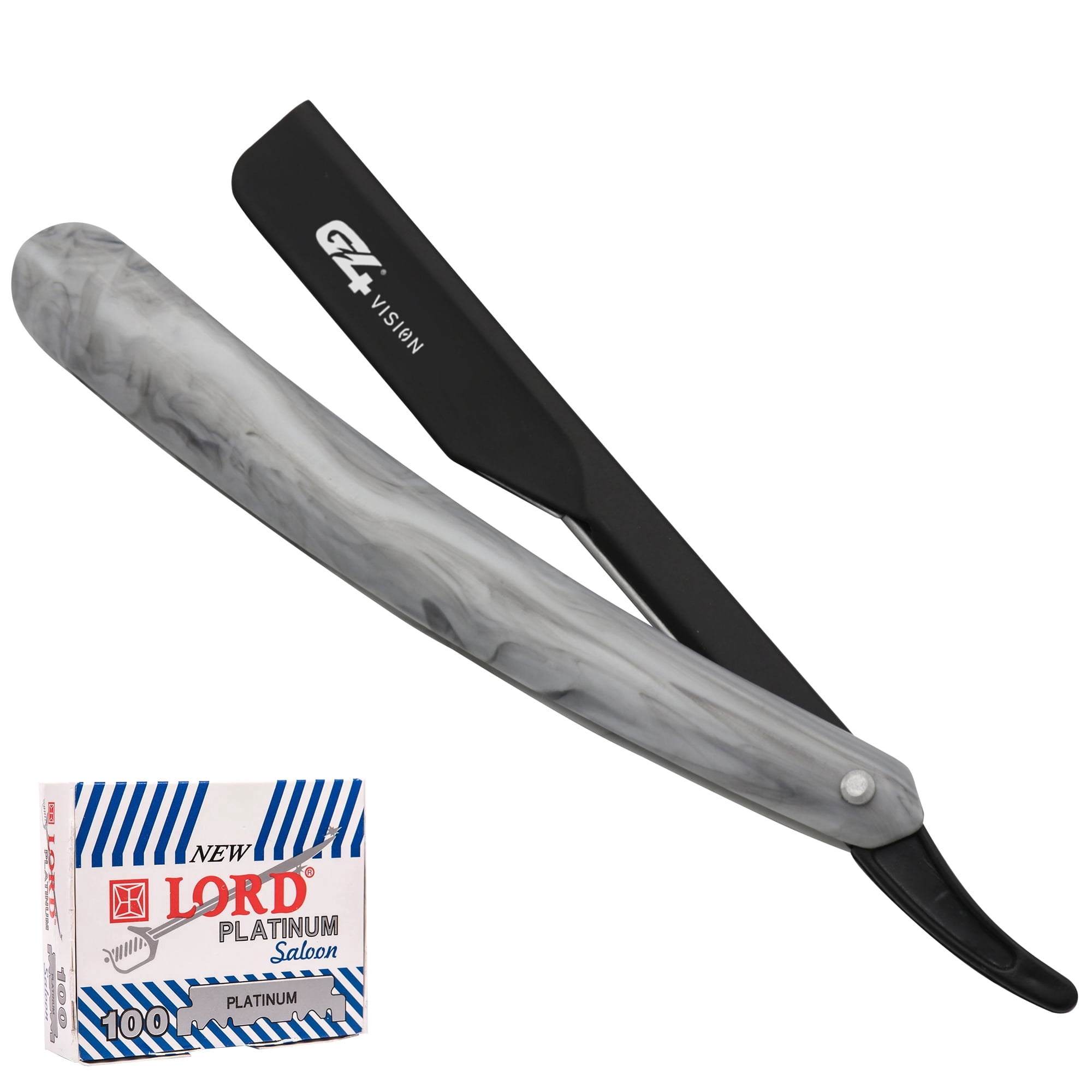 Vision Razor Caps G4 Vision Straight Razor Stainless Steel with 100 blades Single Edge ...