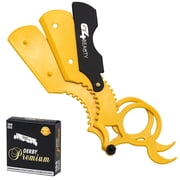 G4 Vision Universal Replaceable Half Blade Straight Razor with 100 Blades, Professional Single Ring Barber Single Edge Shave Razor