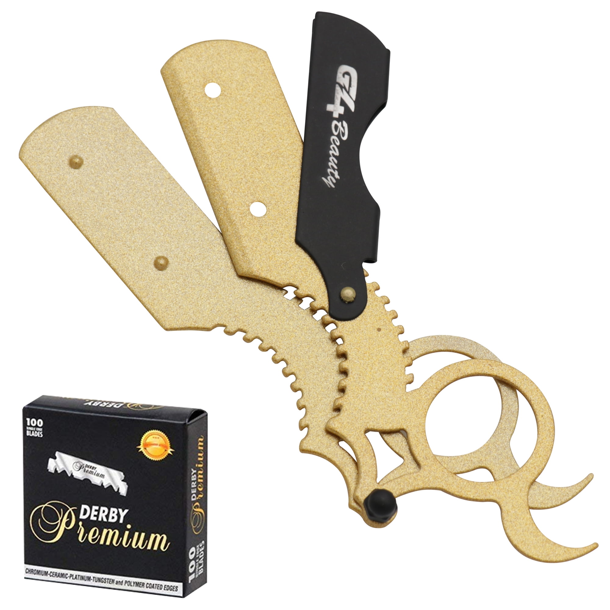 G4 Vision Universal Replaceable Half Blade Straight Razor with 100