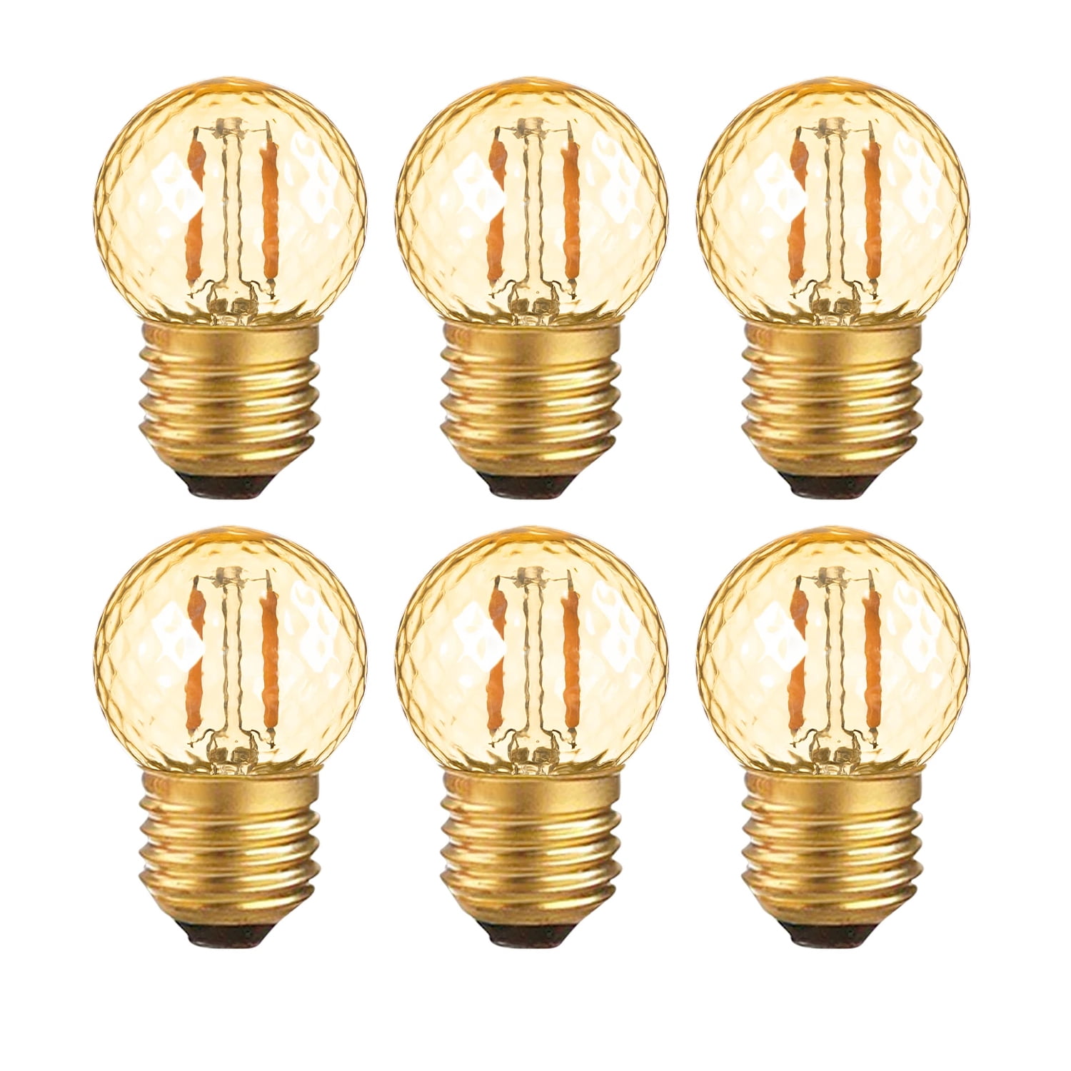 G40 LED Bulbs 1W (10W Equivalent), Mini Globe, 2200K Warm White, E26 ...
