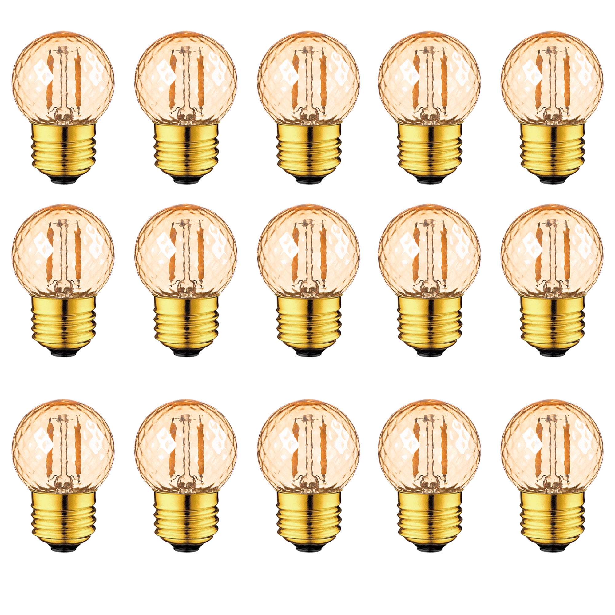 G40 LED Low Watt Light Bulb, E26 Small Edison LED Bulb 1W Equivalent to