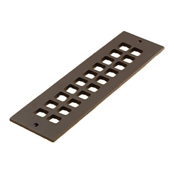 G412-AH Square Series 2.25" x 10" Grille with Mounting Holes, Oil Rubbed Bronze Aluminum