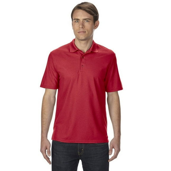 G458 Gildan Adult Performance Double Pique Polo Red 2XL