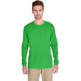 thumbnail image 1 of G474 Gildan Adult Performance Long-Sleeve Tech T-Shirt Electric Green XS, 1 of 2