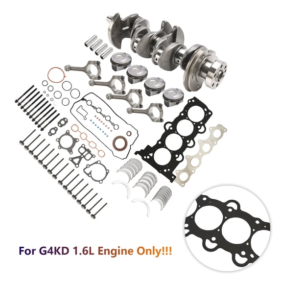 G4FD Engine Rebuild Overhaul Kit w/Crankshaft & Connecting Rod for Hyundai 1.6L