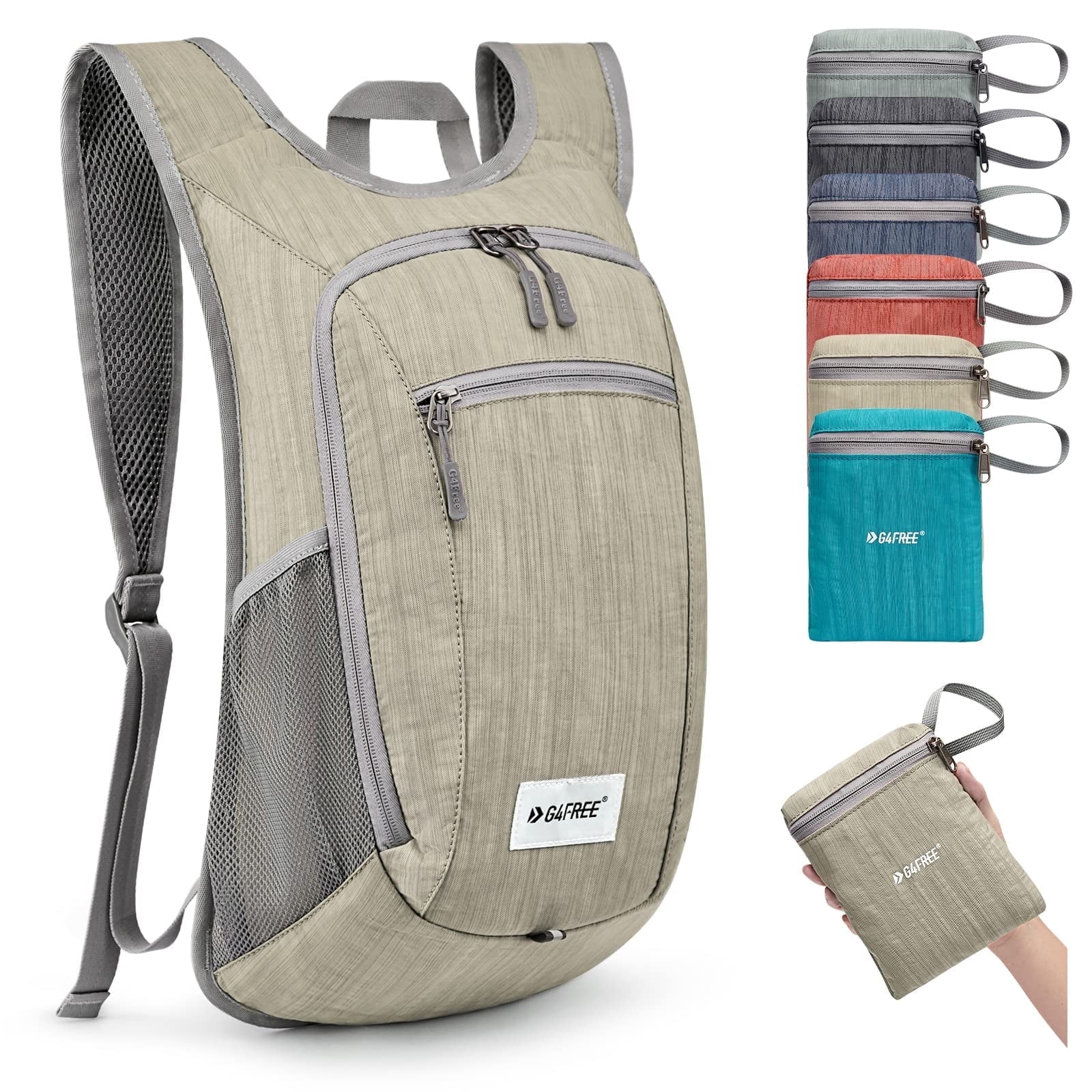 Small Outdoor Backpack G4Free 10L/15L/20L Lightweight Packable Hiking Daypack - Walmart.com