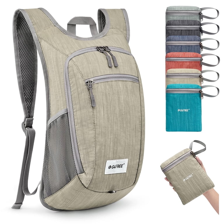 10l travel backpack Uselike Small Hiking Daypack Lightweight Packable Back Pack for Women Men(Beige) : Sports & Outdoors The spacious front compartment offers ample room to store all your essentials G4Free 10L/15L/20L Hiking Backpack Lightweight