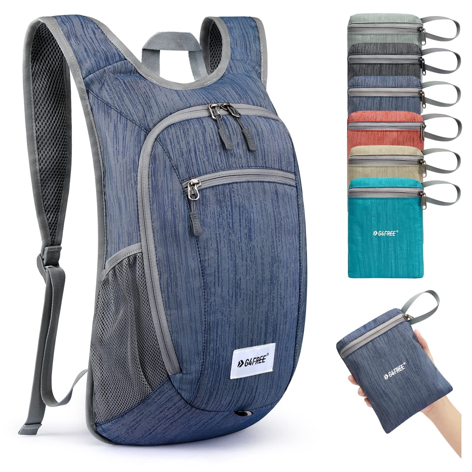 G4free, Hiking Backpack, 10L/15L/20L, Blue Polyamide - Walmart.com