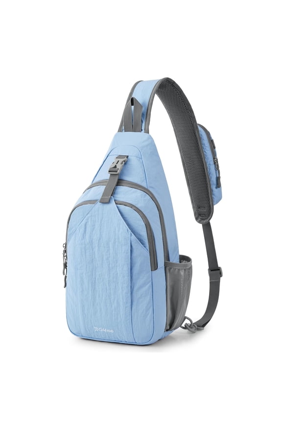 Sling Bag RFID Blocking Sling Backpack Crossbody Chest Bag Daypack for Hiking Travel