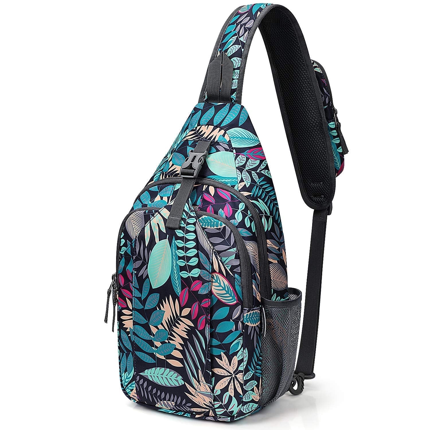 Waterproof Sling Backpack Crossbody Daypack Lightweight Travel Hiking Packable WATERFLY Packable Small Crossbody Sling Backpack in Black  main image 4