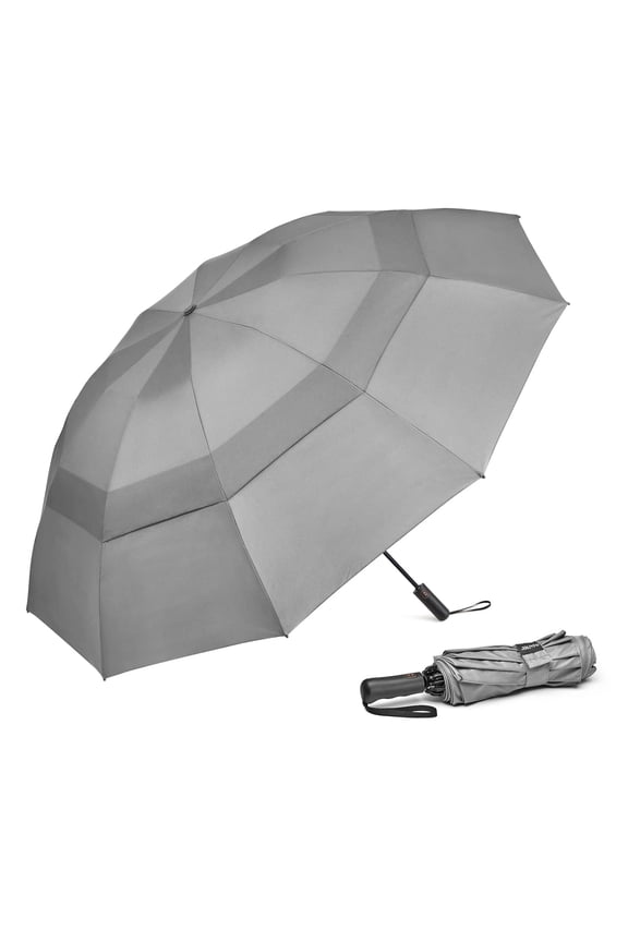 42/46/54/62 Inch Large Golf Umbrella Compact Reverse Travel Umbrella 10 Ribs Windproof for Rain Double Canopy Automatic Open Close
