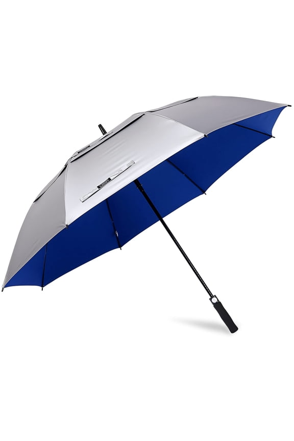 47/54/62/68 Inch UV Protection Golf Umbrella Auto Open Vented Double Canopy Oversize Extra Large Windproof Sun Rain Umbrellas