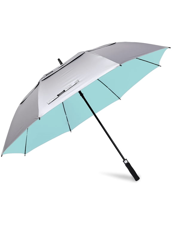 47/54/62/68 Inch UV Protection Golf Umbrella Auto Open Vented Double Canopy Oversize Extra Large Windproof Sun Rain Umbrellas