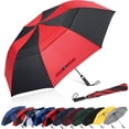 thumbnail image 1 of G4Free 62 Inch Portable Golf Umbrella Large Oversize Double Canopy Vented Windproof Waterproof Automatic Open Stick Umbrellas for Men Women, 1 of 10
