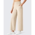 thumbnail image 1 of G4Free BareFeel 25"/27"/29" Inseam High Stretch Wide Leg Yoga Pants Ankle Length Casual Lounge Pants with Pockets, 1 of 7