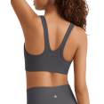 thumbnail image 1 of G4Free BareFeel Square Neck Sports Bra Padded for Women - Strappy Y Back Crop Tank Tops Workout Camisole, 1 of 7