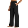 thumbnail image 1 of G4Free BareFeel Yoga Pants Women Wide Leg Pants with Pockets High Waisted Dress Pants Comfy Sweatpants Sweatpants, 1 of 8