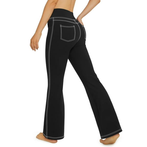 G4Free Bootcut Yoga Pants with 4 Pockets Flare Leggings for Women High Waisted Casual Dress Pants