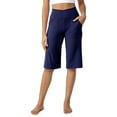 thumbnail image 1 of G4Free Capri Pants for Women 14" Knee Length Wide Leg Yoga Capris Dressy Casual Summer Crop Pants with Pockets, 1 of 8