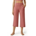 thumbnail image 1 of G4Free Capri Pants for Women Wide Leg Yoga Dress Cropped Pants Capri Leggings with Pockets for Casual Summer, 1 of 8