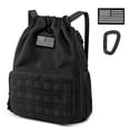 thumbnail image 1 of G4Free Drawstring Gym Backpack with Shoes Compartment Water-Resistant Sports Bag for Men Women, 1 of 9