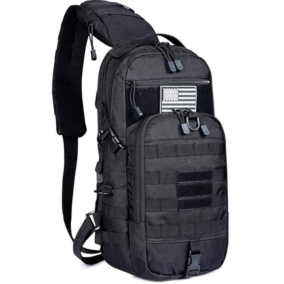 G4Free Outdoor Sling Backpack, Compact Crossbody Daypack with Multiple Pockets for Hiking