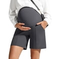 thumbnail image 1 of G4Free Evergoing Maternity Shorts with Pockets Over The Belly Stretchy Pregnancy Pants Casual Workout, 1 of 8