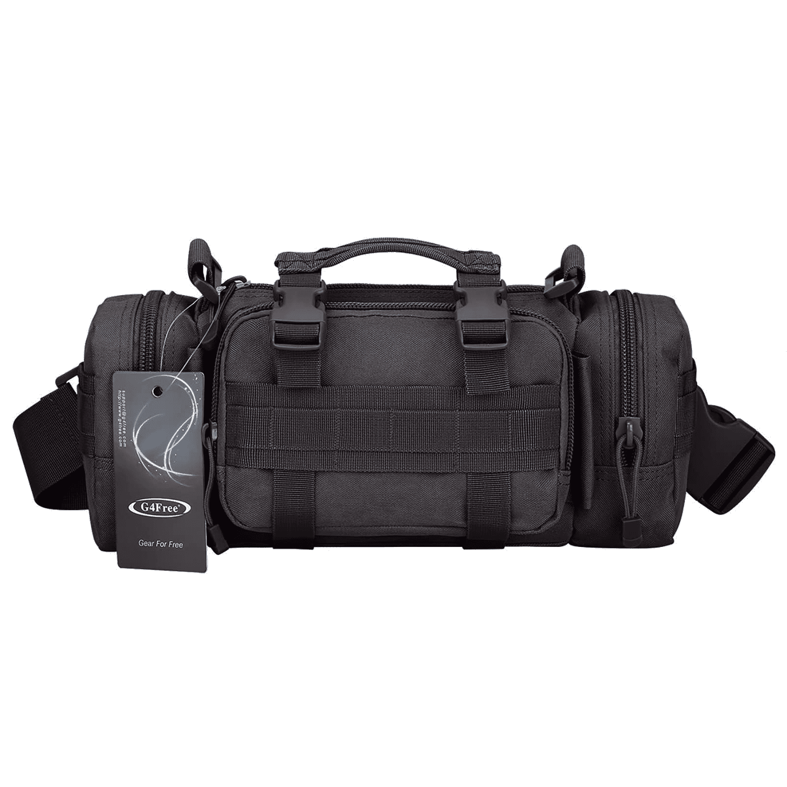 G4Free Waist Pack Sling Bag, Small Crossbody Fanny Pack with Handlebar Strap for Outdoor Hiking and Travel