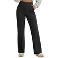 thumbnail image 1 of G4Free Fleece Lined Pants Women High Waisted Wide Leg Pants Winter Warm Thermal Sweatpants with Pockets 29", 1 of 8