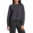 thumbnail image 1 of G4Free Flurrylux Women's Cropped Crewneck Sweatshirts Fleece Lined Loose Fit Pullover Fall Clothes Casual Tops, 1 of 7