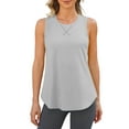 thumbnail image 1 of G4Free Lightweight Racerback Workout Tank Tops for Women High Neck Athletic Long Tanks Fast Dry Sleeveless Running Shirts, 1 of 7