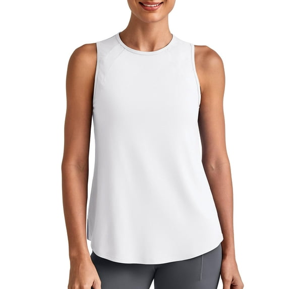 G4Free Lightweight Workout Tank Tops for Women High Neck Athletic Long Tanks Sleeveless Summer Running Gym Shirts