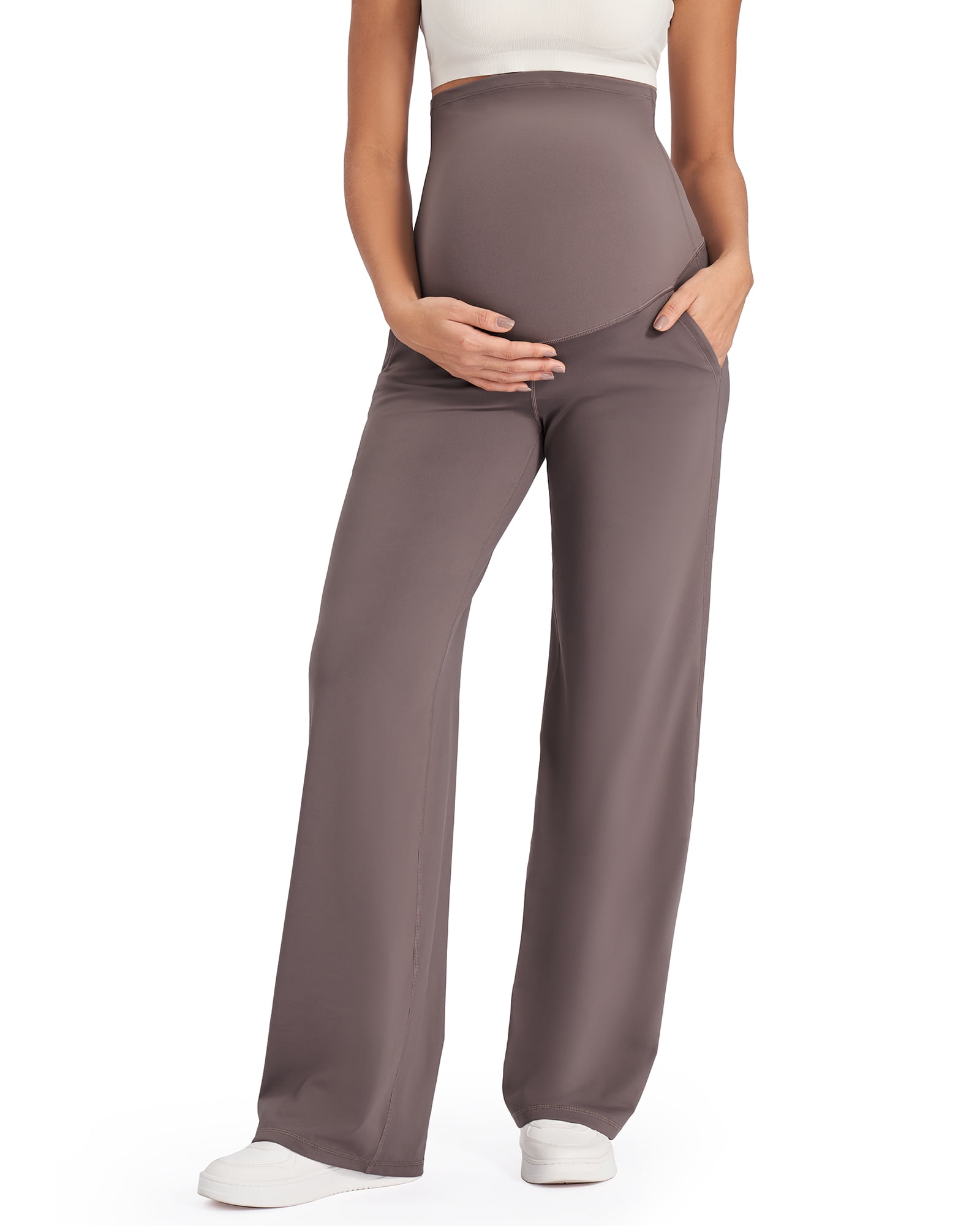 G4Free Maternity Pants Over The Belly Yoga Dress Work Pregnancy Pants Stretchy Lounge Wide Leg Trousers With Pockets: An Honest Look
