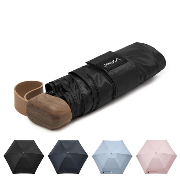 G4Free Mini Travel Folding Umbrella for Purse, Compact UPF 50+ UV Protection Sun & Rain Small Umbrella, Lightweight Portable Parasol Fits in Pocket, Wallet for Women Men
