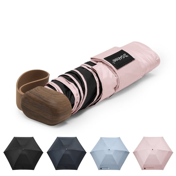 G4Free Mini Travel Folding Umbrella for Purse, Compact UPF 50+ UV Protection Sun & Rain Small Umbrella, Lightweight Portable Parasol Fits in Pocket, Wallet for Women Men